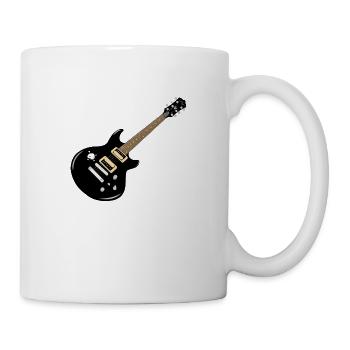 Guitare électrique - Mug blanc - blanc - Droite