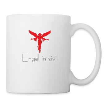 Fun Shirt Engel in Zivil für Frauen und - Tasse - Weiß - Rechts