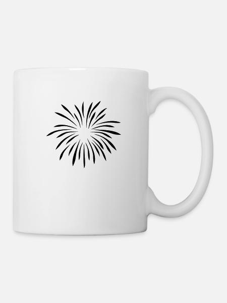 feuerwerk4 - Tasse - Weiß
