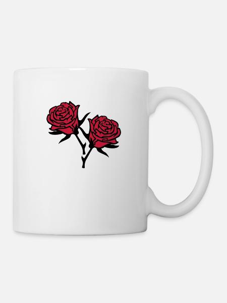 roses4 - Mug - white