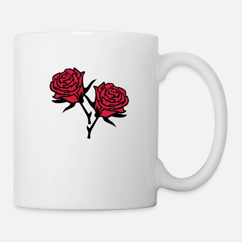 roses4 - Mug blanc - blanc