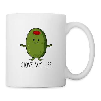 Olive - Tasse - Weiß - Rechts