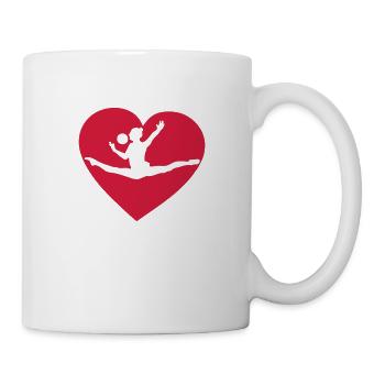 grs love heart heart gymnastique10 - Mug - white - Right
