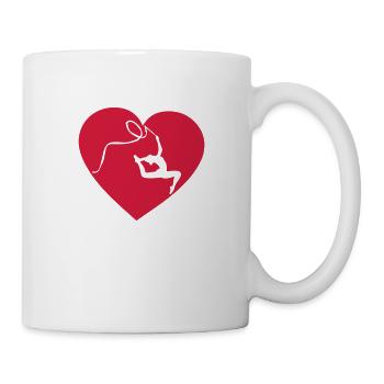 grs love heart heart gymnastique16 - Mug - white - Right