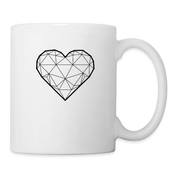 3D heart - gift idea - Mug - white - Right