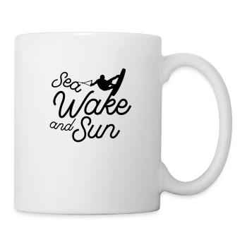 Sea wake and sun - Mug - white - Right