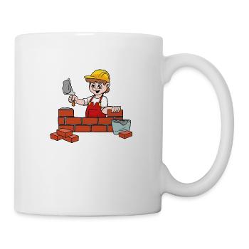 maçon - Mug blanc - blanc - Droite