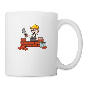 maçon - Mug blanc - blanc - Droite