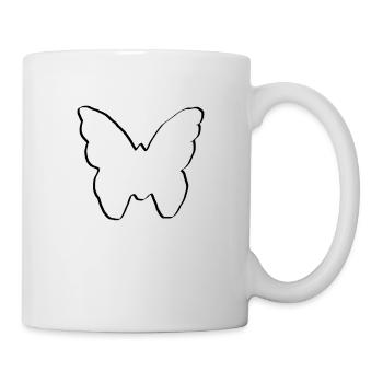 Butterfly drawing gift birthday baby - Mug - white - Right