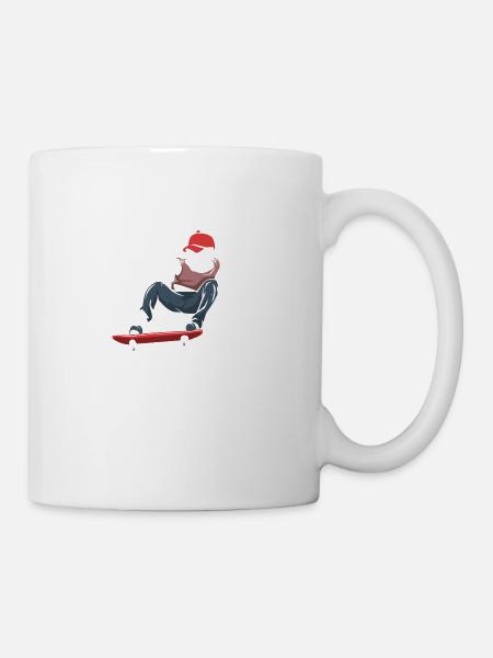 Cadeau de patin à roulettes - Mug blanc - blanc