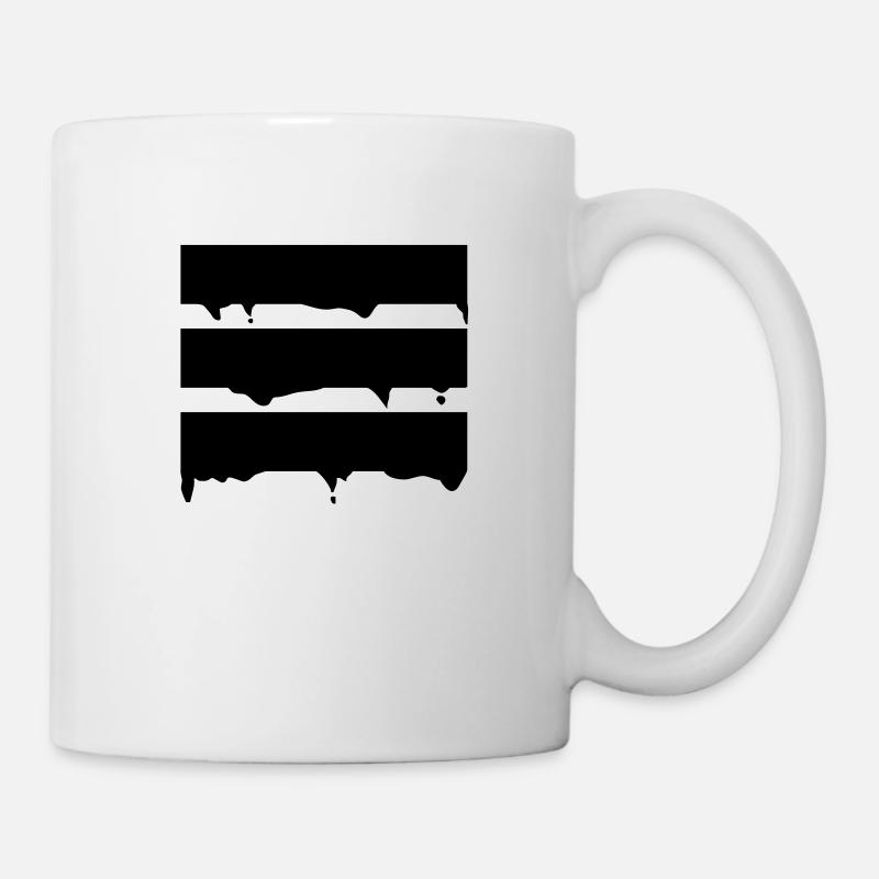 Streifen - Tasse - Weiß