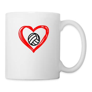 Volleyball volleyball joueuse de volley-ball - Mug blanc - blanc - Droite