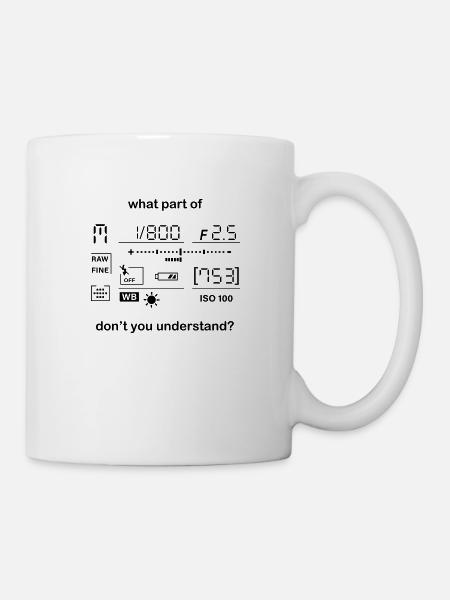 Kamera Manueller Modus - Tasse - Weiß