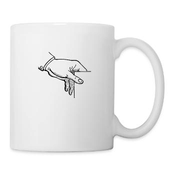 Main - Mug blanc - blanc - Droite