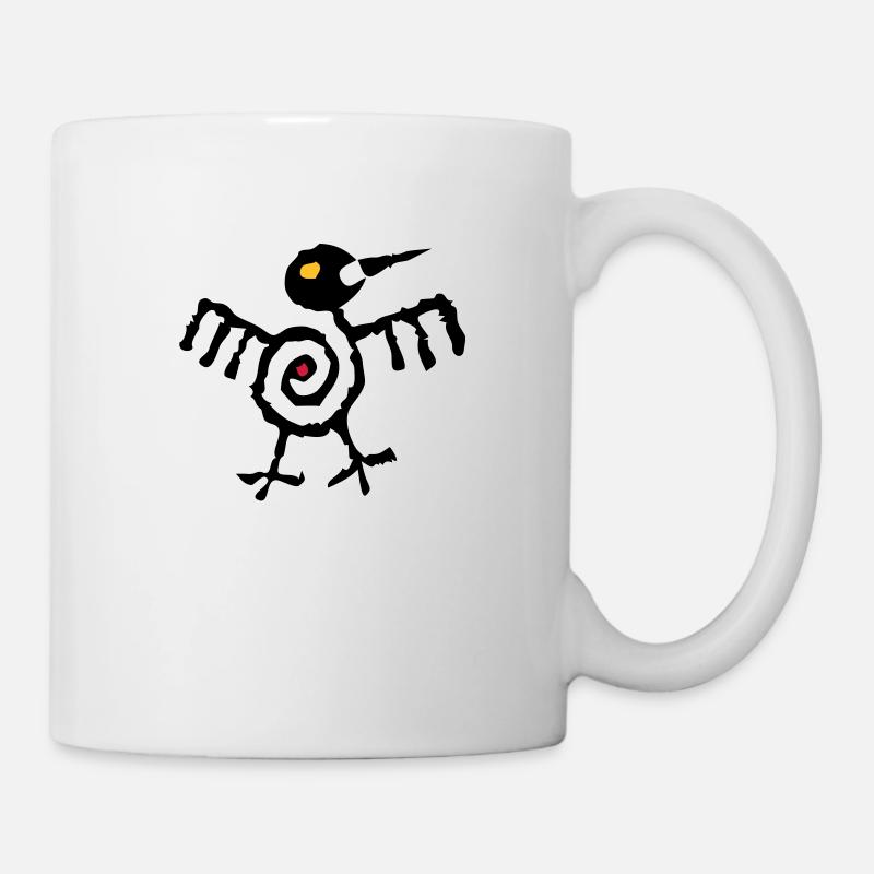 Fantasy Bird 01 - 2-farbig - Tasse - Weiß