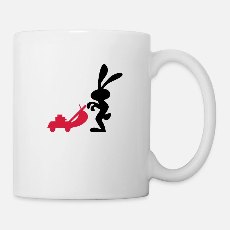 rasenmähen - Tasse - Weiß