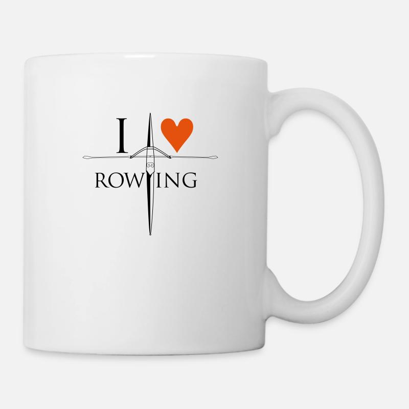 i love rowing - Tasse - Weiß