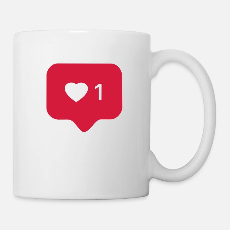 Instagram Like - Tasse - Weiß
