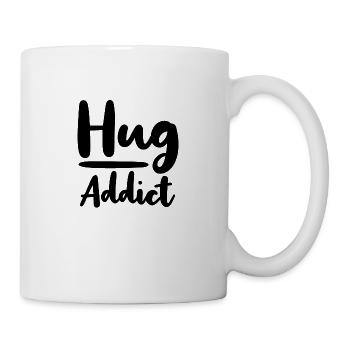 Hug addict hug hug love gift addict - Mug - white - Right