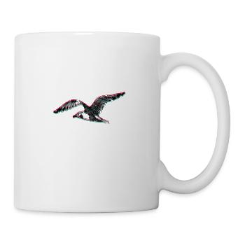 Vogel Heimische Vögel Singvogel Möwe Geschenk - Tasse - Weiß - Rechts