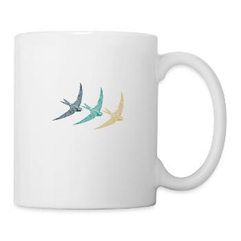 Oiseau chanteur d'oiseaux oiseaux indigènes - Mug blanc - blanc - Droite