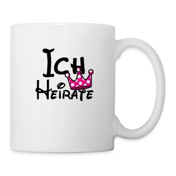 Je vais épouser la partie de poule JGA de l'équipe de la mariée - Mug blanc - blanc - Droite