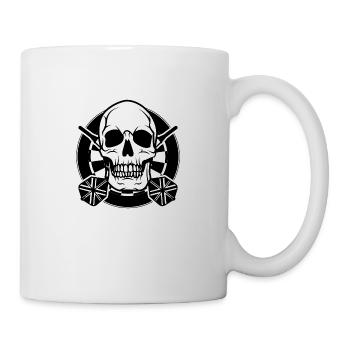 Fléchettes Fléchettes tête de mort flèche WM 180 cadeau - Mug blanc - blanc - Droite