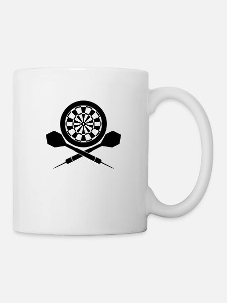 Darts Board Logo - Mug - white