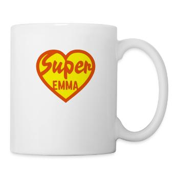 coeur super emma - Mug blanc - blanc - Droite