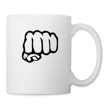 Humor fist - Tasse - Weiß - Rechts