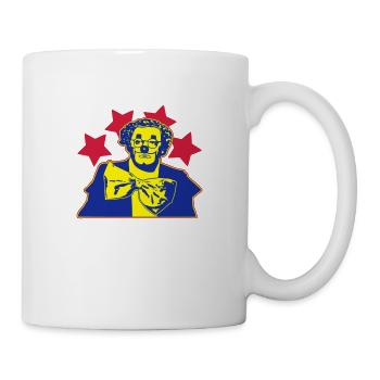 coluche - Mug blanc - blanc - Droite