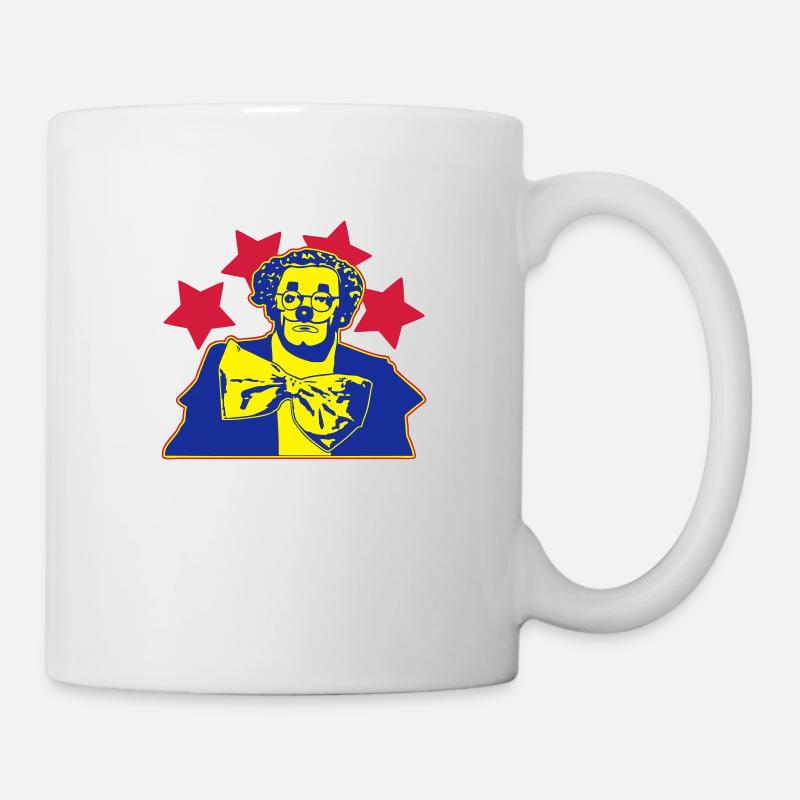 coluche - Mug blanc - blanc