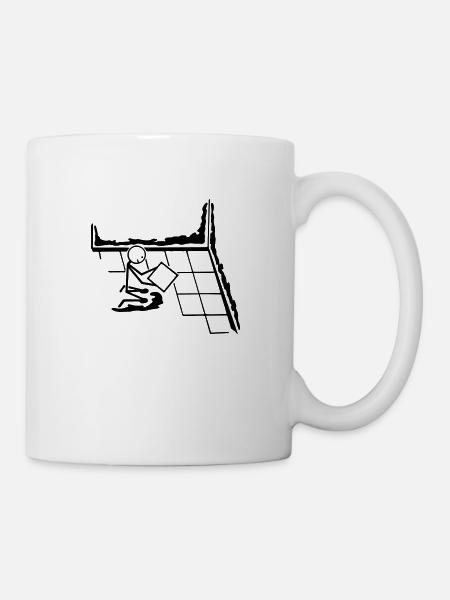 Fliesenleger - Tasse - Weiß