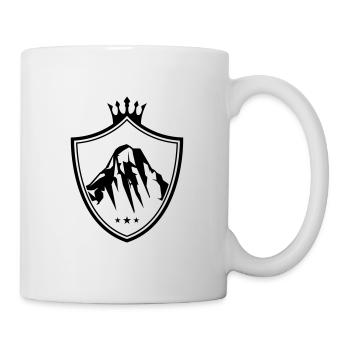 mountains mountains icon emblem - Mug - white - Right