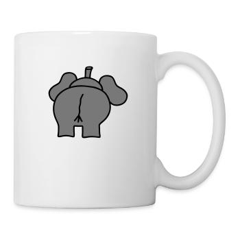 Elefant elephant - V2 - Tasse - Weiß - Rechts