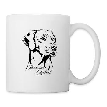 RHODESIAN RIDGEBACK RR Portrait de chien Wilsigns - Mug blanc - blanc - Droite