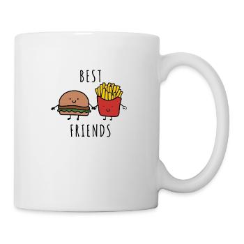 BEST FRIENDS - BURGER AND FRIES - Mug - white - Right
