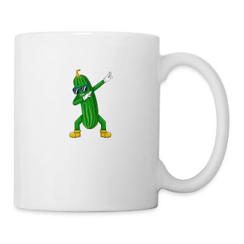 Tamponner le concombre Dab Dance Gift Birthday - Mug blanc - blanc - Droite