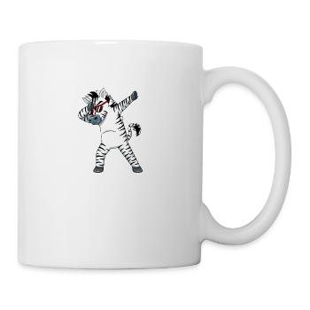 Dabbing Zebra Funny Dab Dance Gift Birthday - Mug blanc - blanc - Droite
