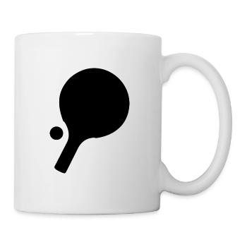 Tennis de table tennis de table raquette balle de tennis de table - Mug blanc - blanc - Droite