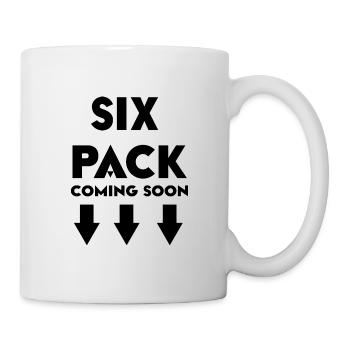 six pack coming soon - Tasse - Weiß - Rechts