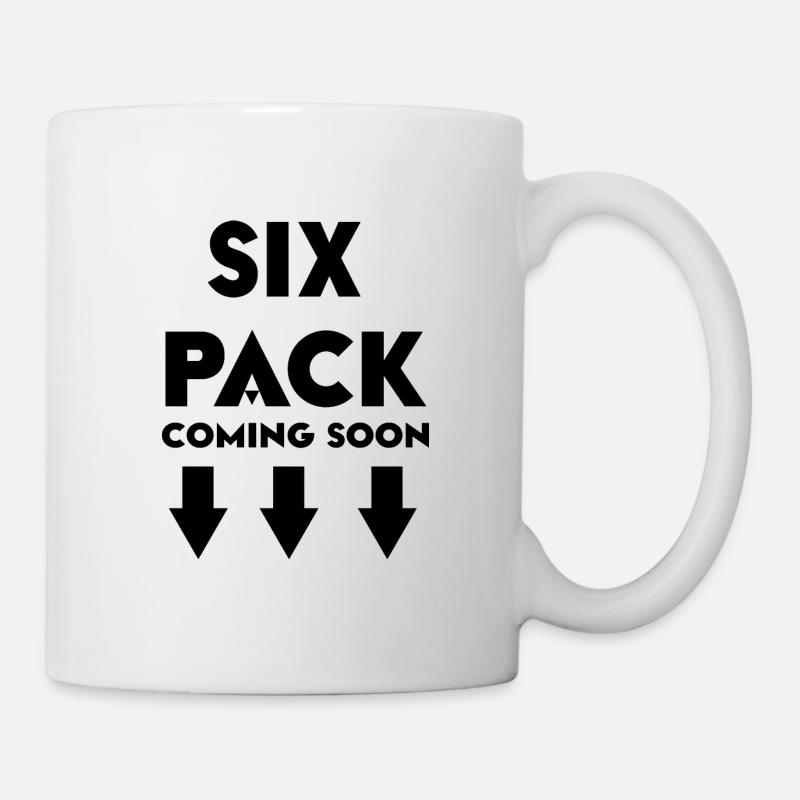 six pack coming soon - Mug - white