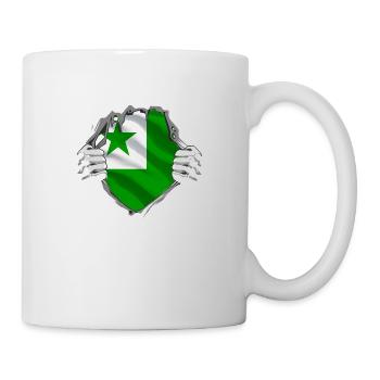 Esperanto ist die Sprache der Freundschaft. - Tasse - Weiß - Rechts