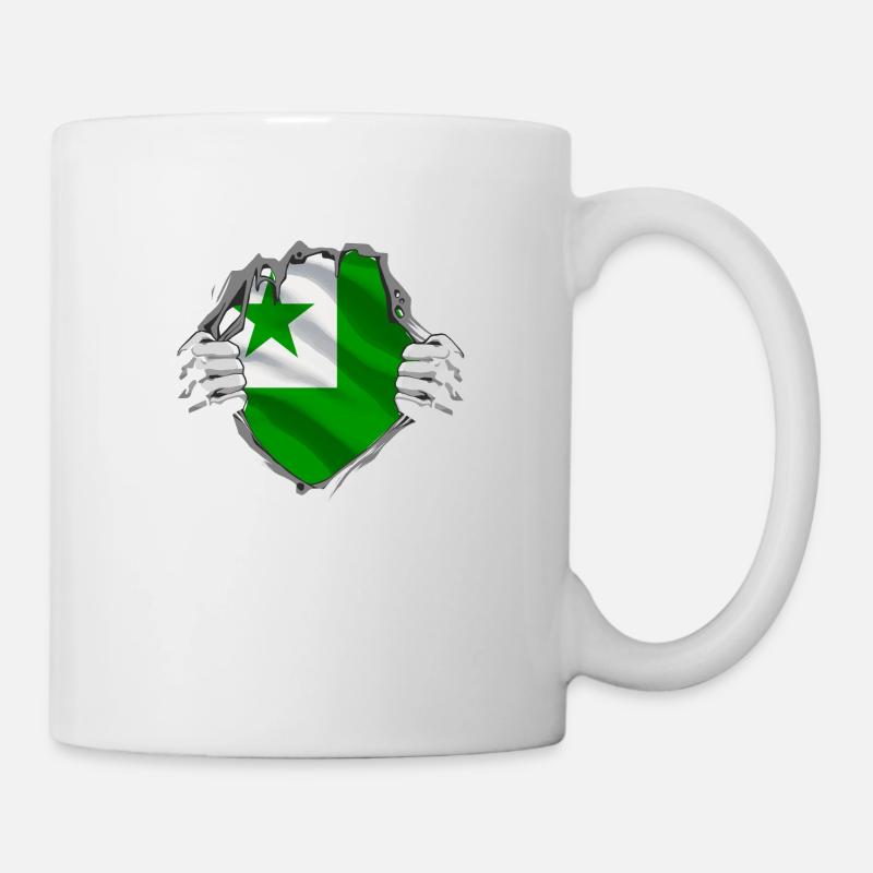 Esperanto ist die Sprache der Freundschaft. - Tasse - Weiß