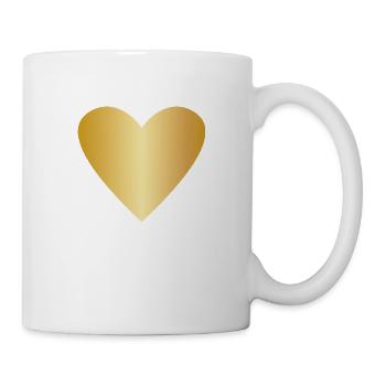 Gold Heart - Mug - white - Right