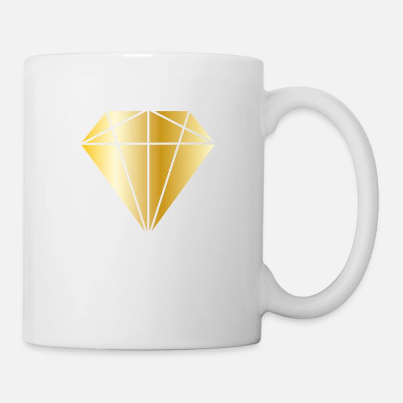 Or diamant - Mug blanc - blanc