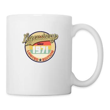 Légendaire depuis 1971 année de naissance 1971 - Mug blanc - blanc - Droite