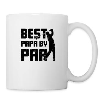 Best papa Golf Hole Sport Geschenk - Tasse - Weiß - Rechts