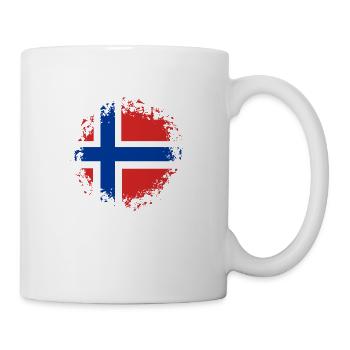 Norway Flag Scandinavia Norwegian Flag - Mug - white - Right