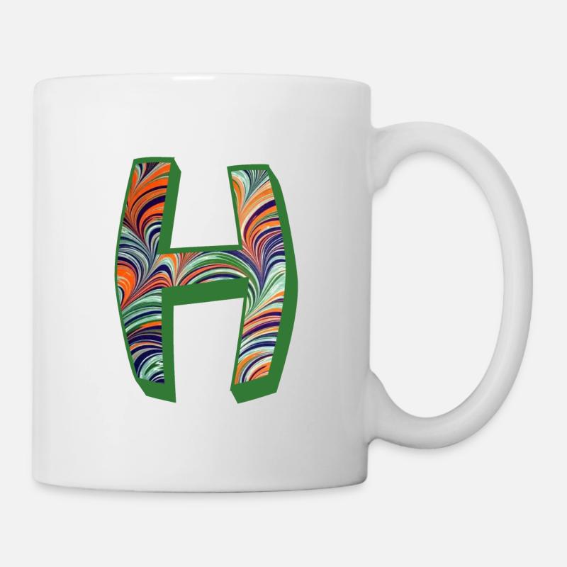 e 7 letter h - Mug - white